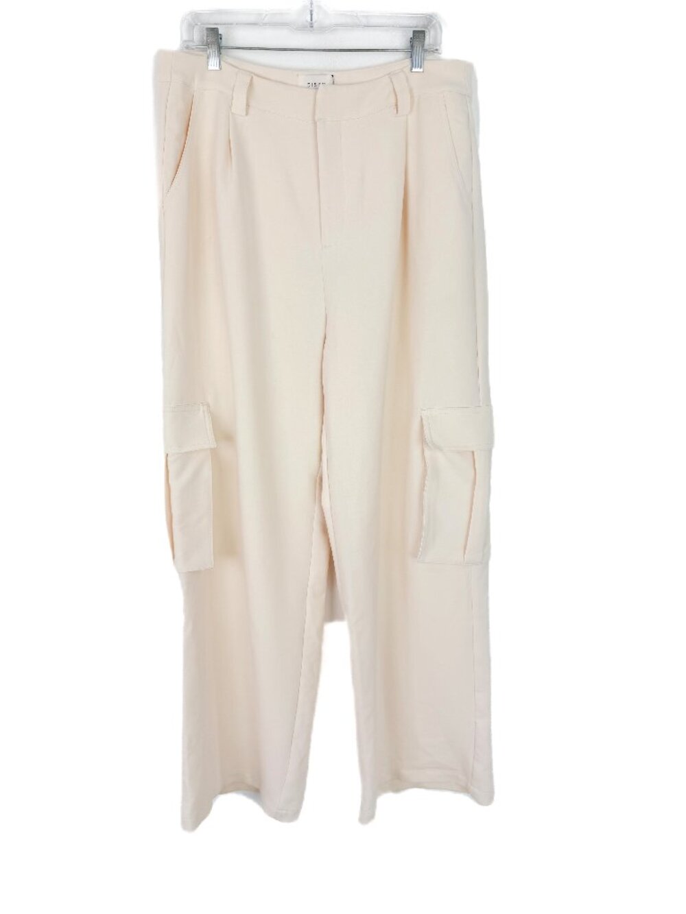 NWT DISSH Willa Cream Cargo Pant High Rise Wide Leg US Size 12 NEW - Picture 2 of 11